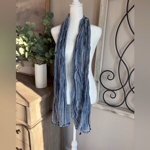 J. Jill Textured Blue Scarf
